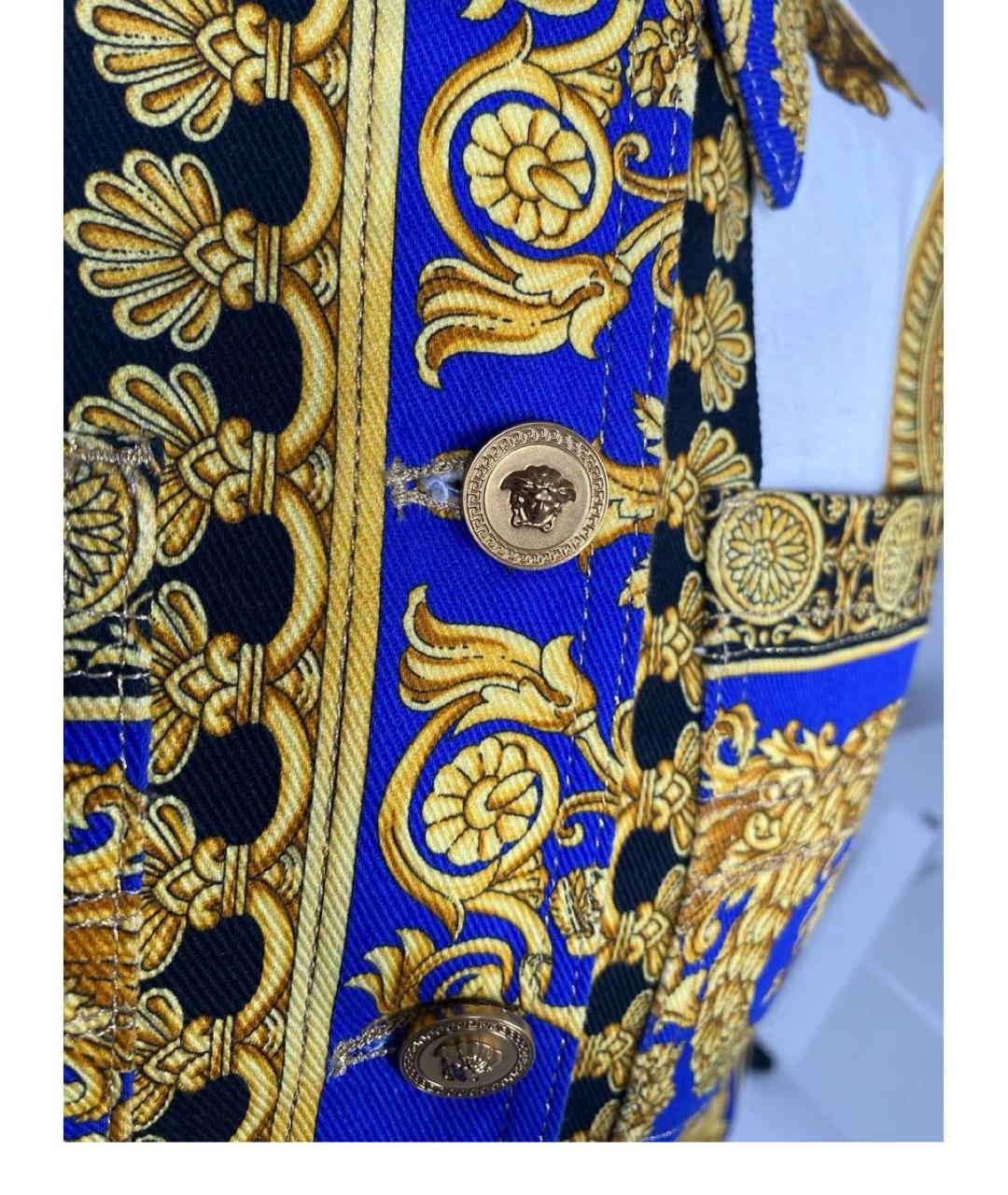 VERSACE Мульти хлопковая куртка, фото 4