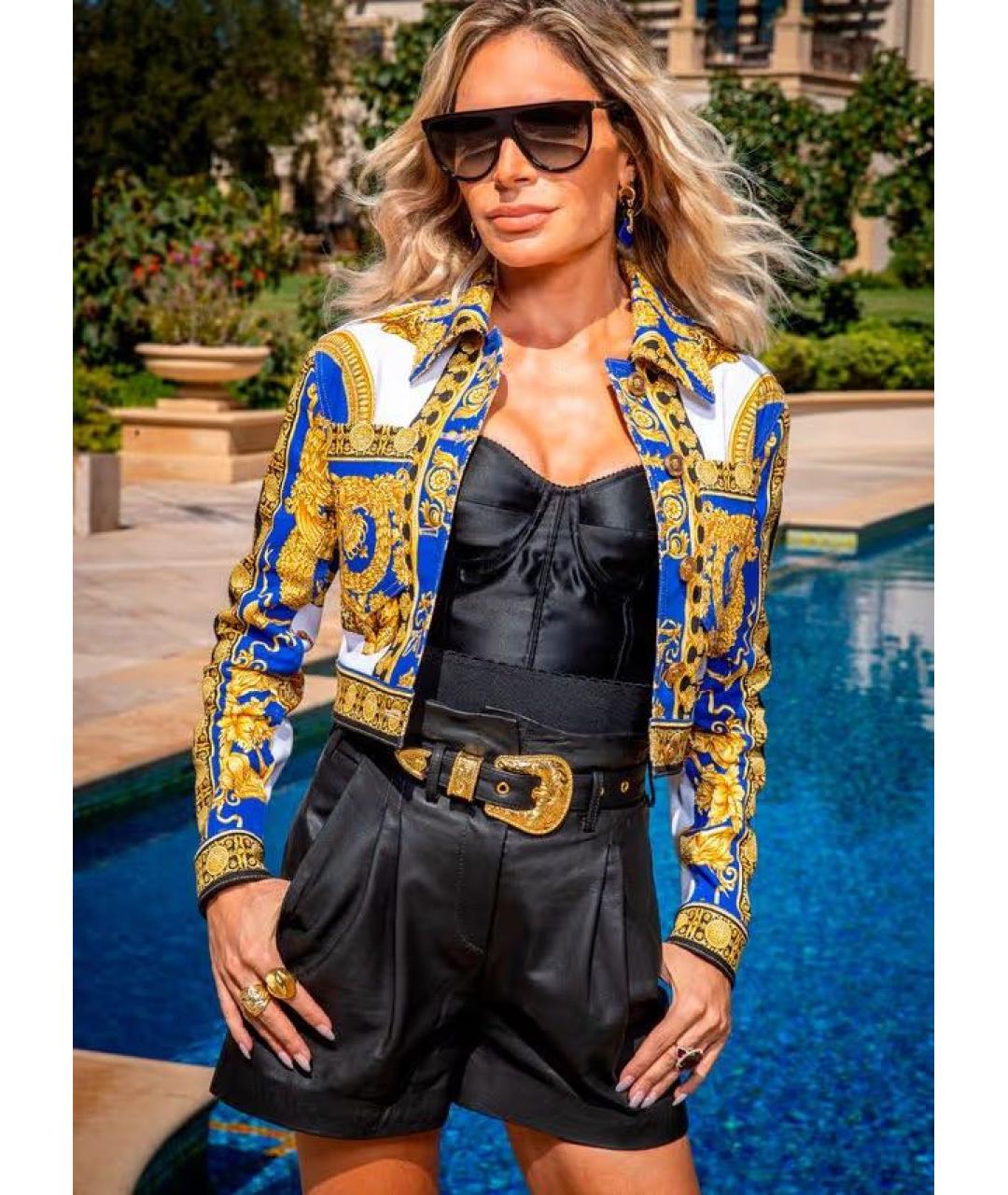 VERSACE Мульти хлопковая куртка, фото 6