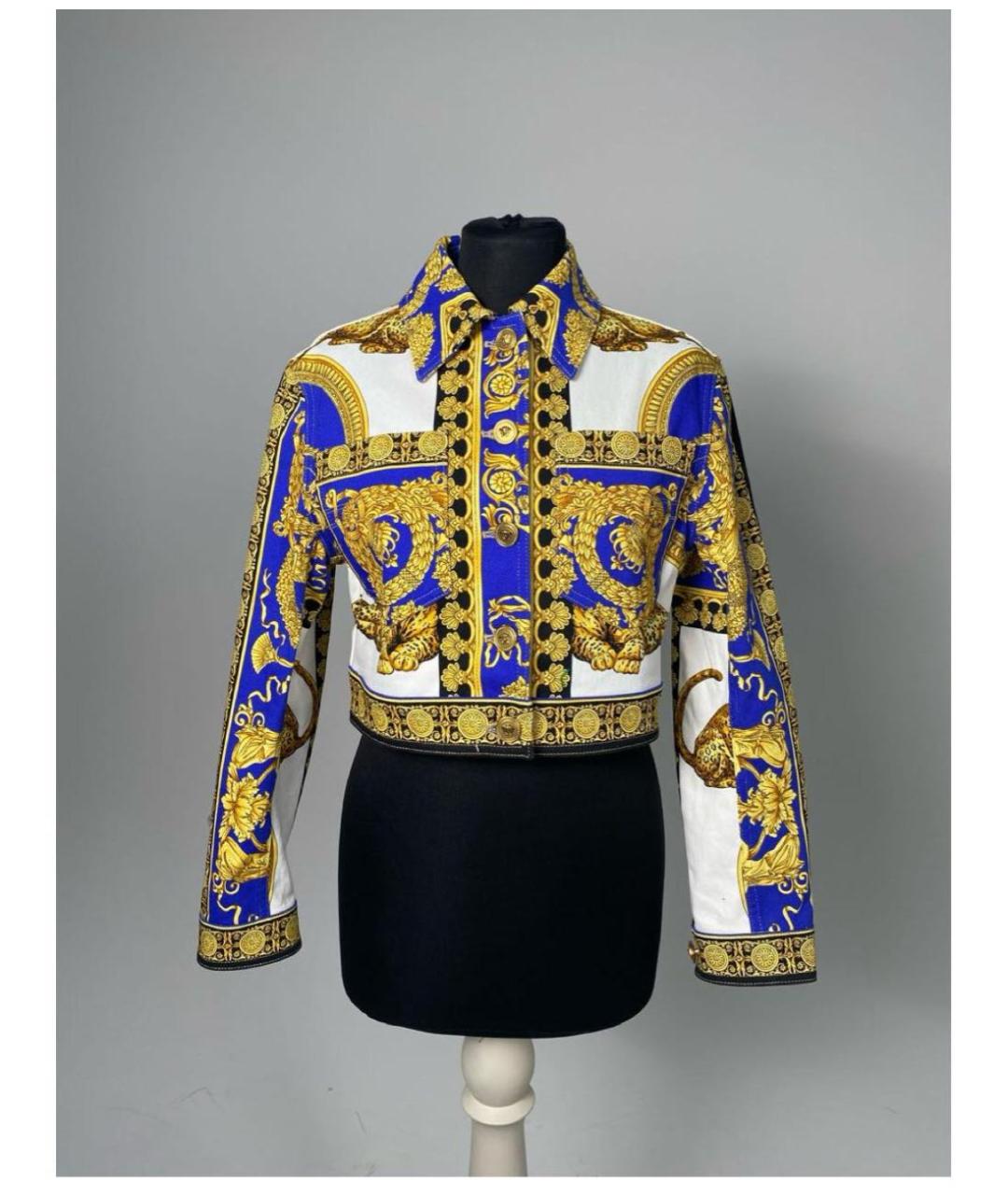 VERSACE Мульти хлопковая куртка, фото 5