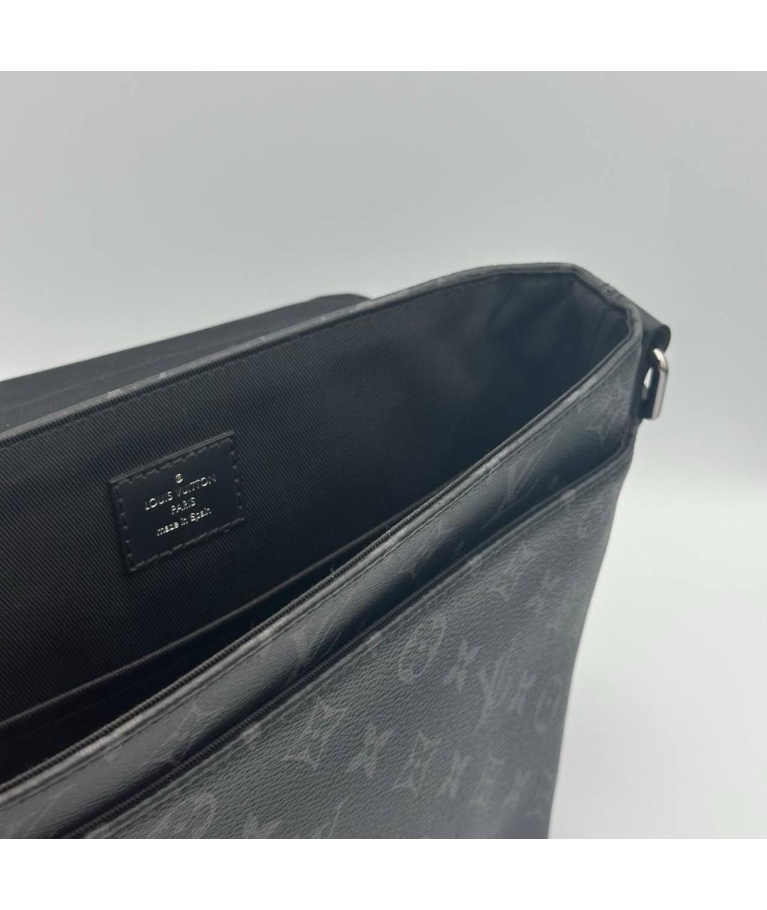 LOUIS VUITTON Черная канва сумка на плечо, фото 3