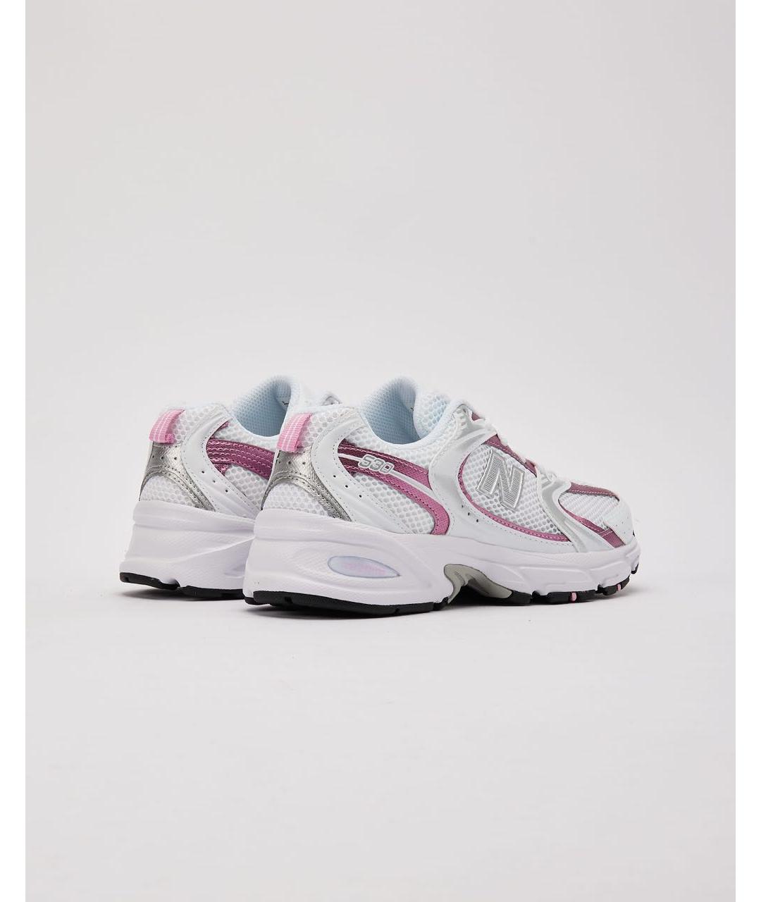 NEW BALANCE Белые текстильные кроссовки, фото 3