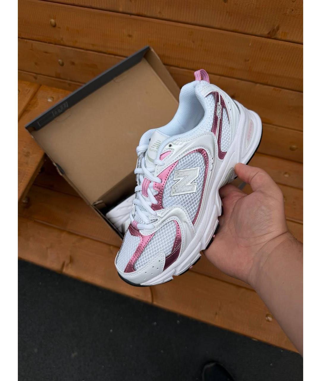 NEW BALANCE Белые текстильные кроссовки, фото 7