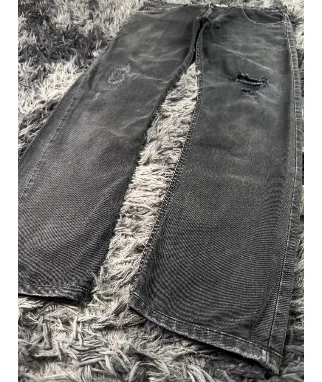 PIERRE BALMAIN Черные хлопковые прямые джинсы, фото 4