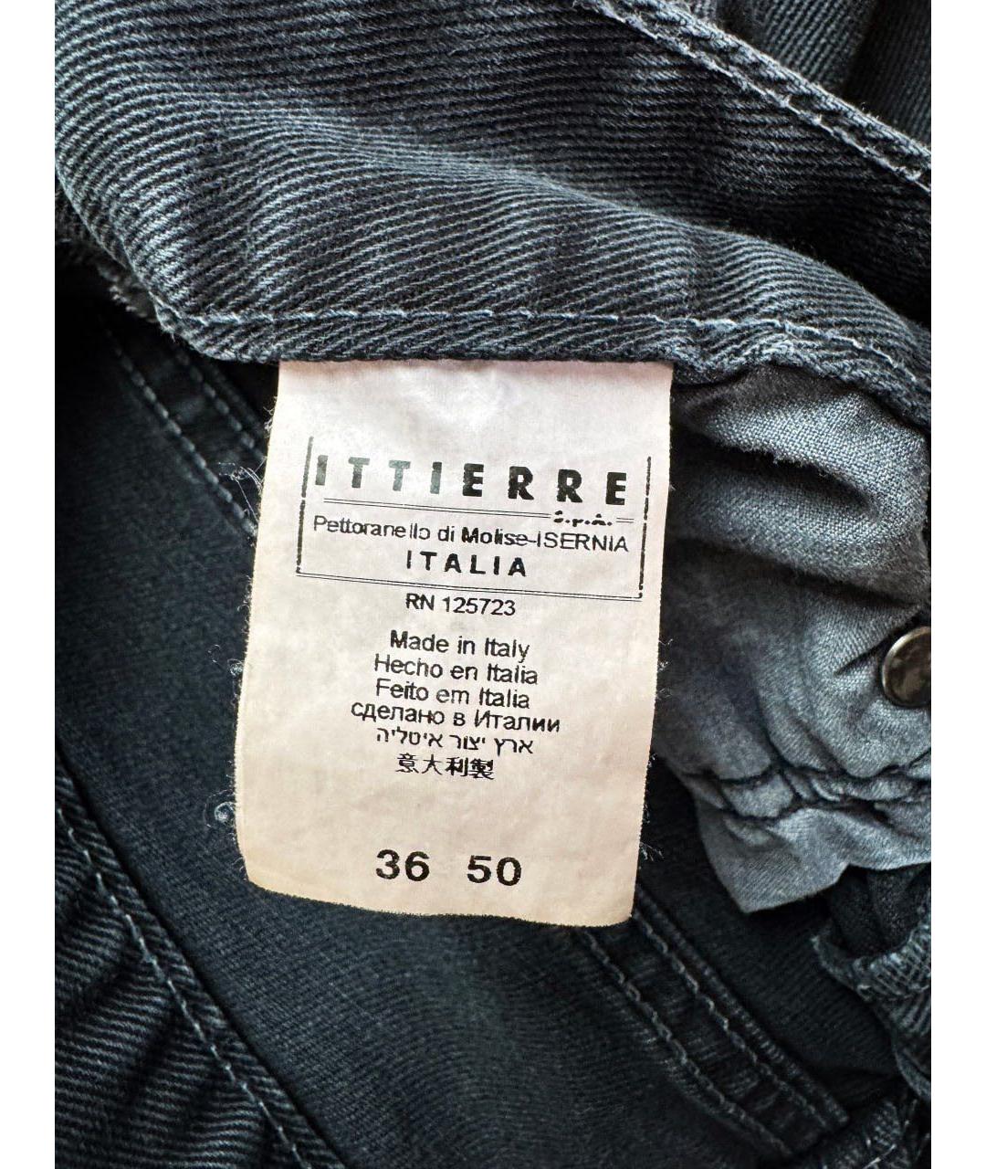 PIERRE BALMAIN Черные хлопковые прямые джинсы, фото 6