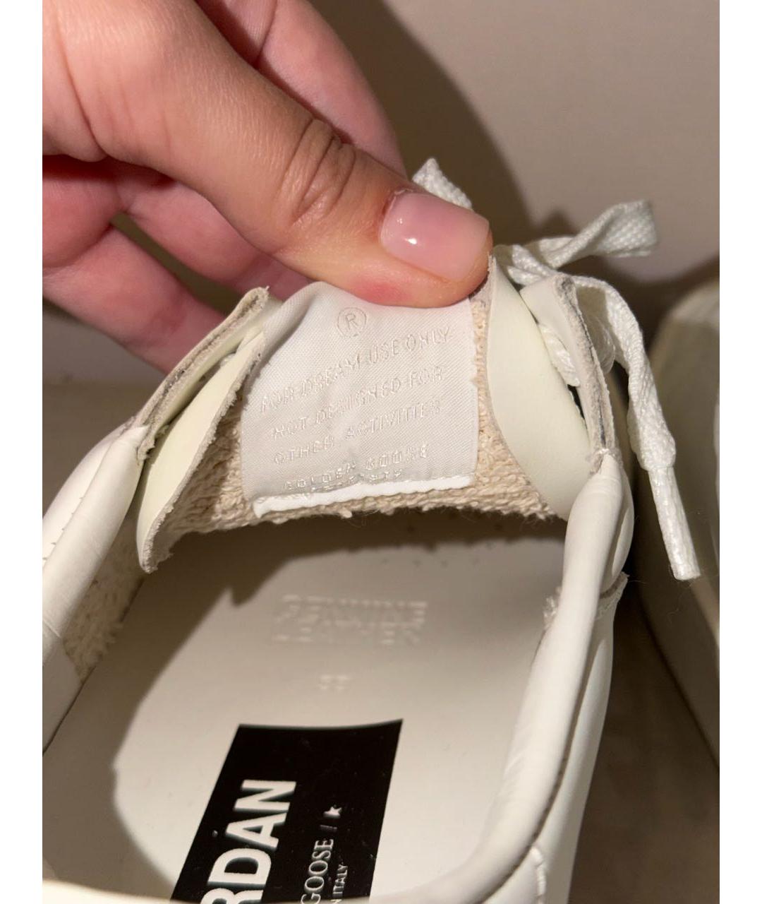GOLDEN GOOSE Белые кожаные кеды, фото 5