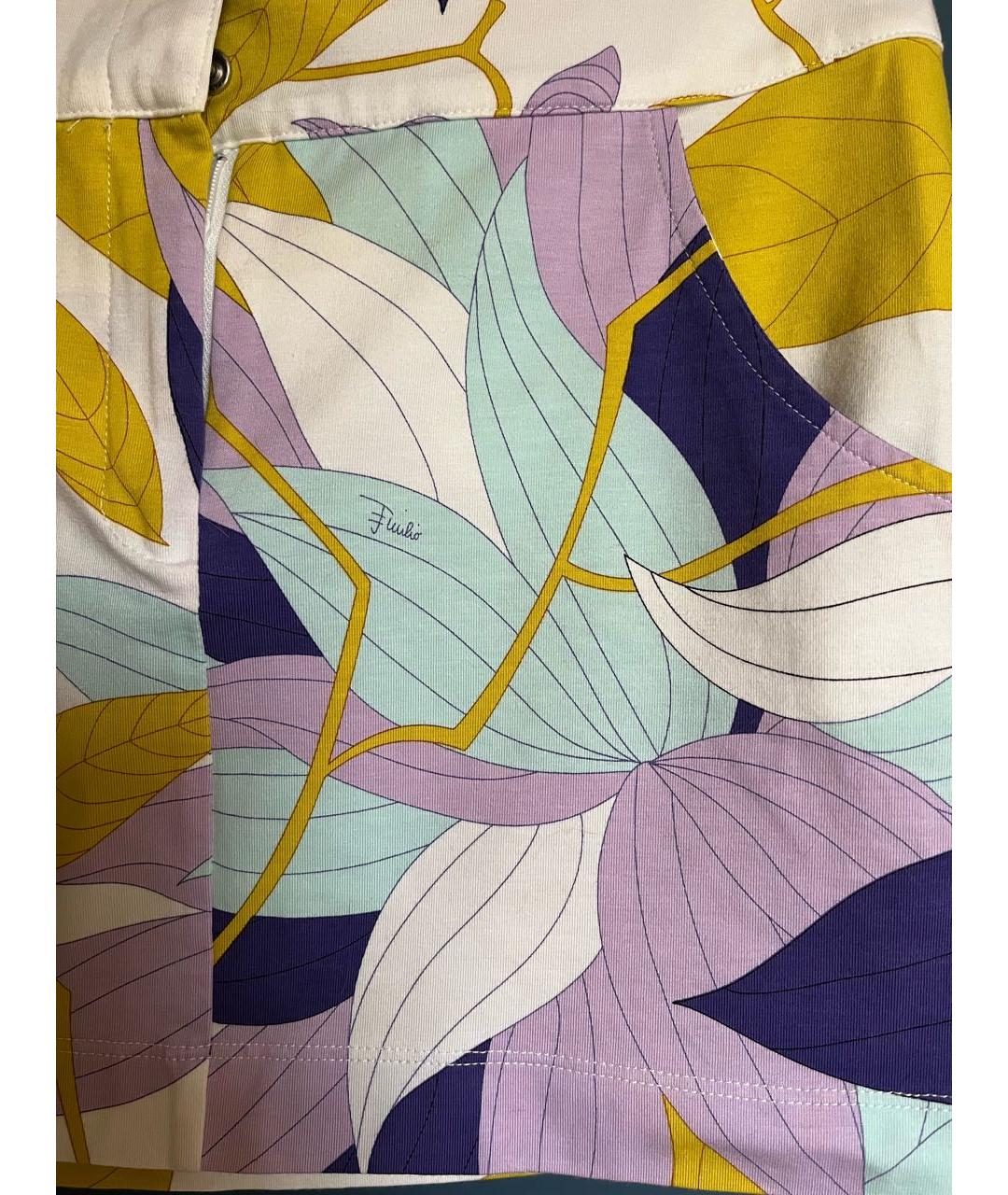 EMILIO PUCCI Мульти хлопковый костюм с юбками, фото 4