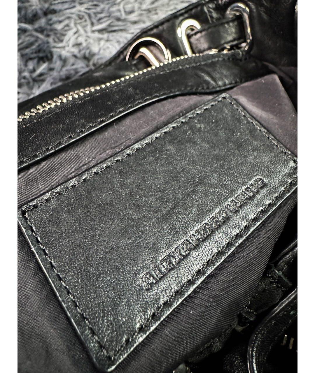 ALEXANDER WANG Черный кожаный рюкзак, фото 6