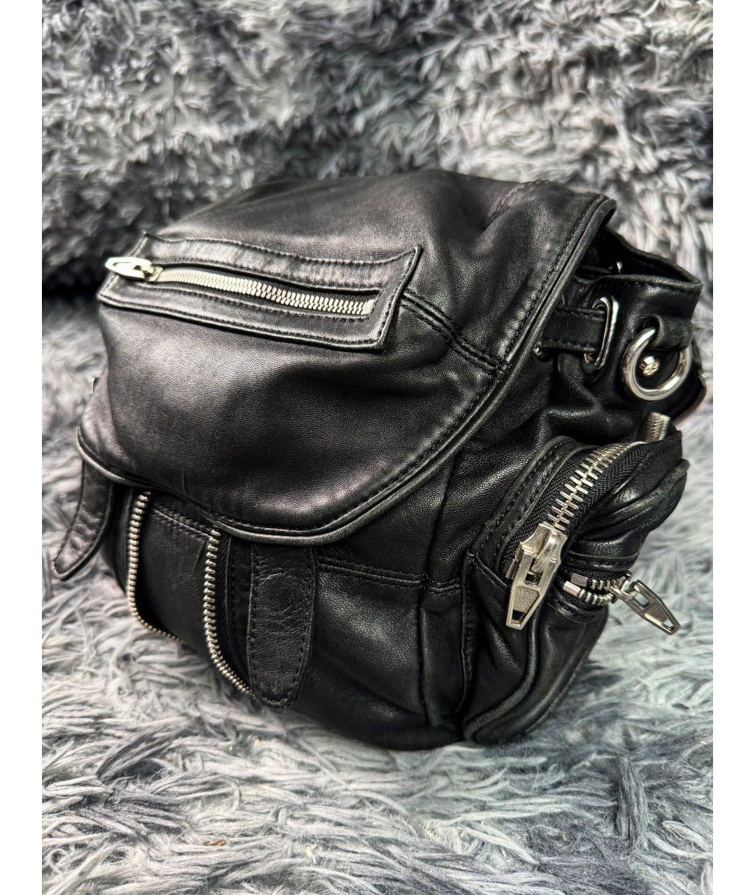 ALEXANDER WANG Черный кожаный рюкзак, фото 5