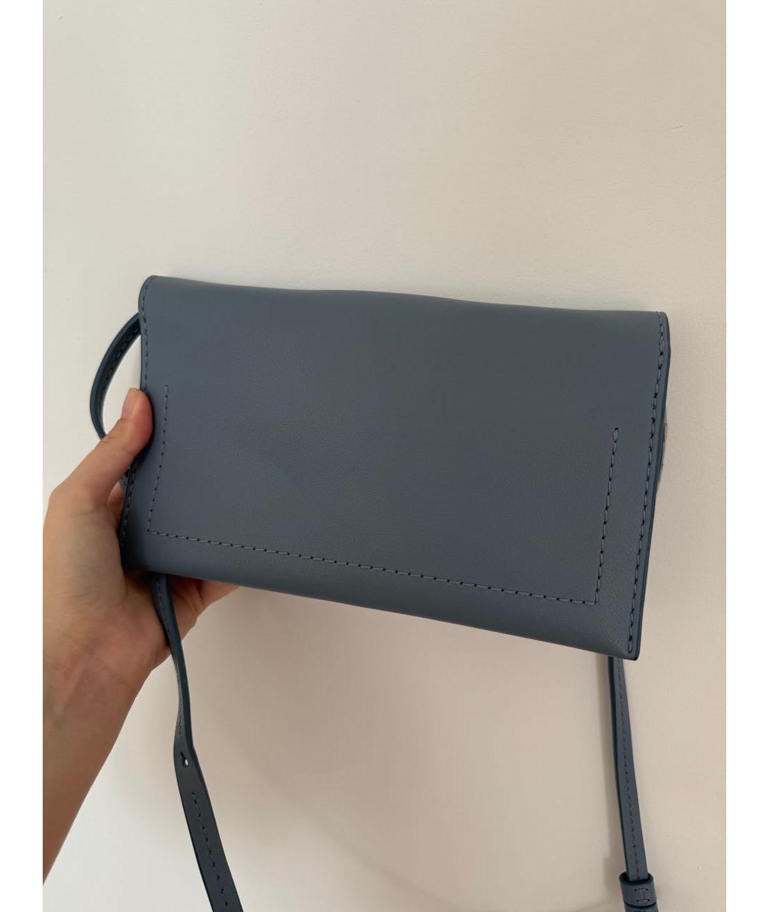 PROENZA SCHOULER Голубая кожаная сумка через плечо, фото 2