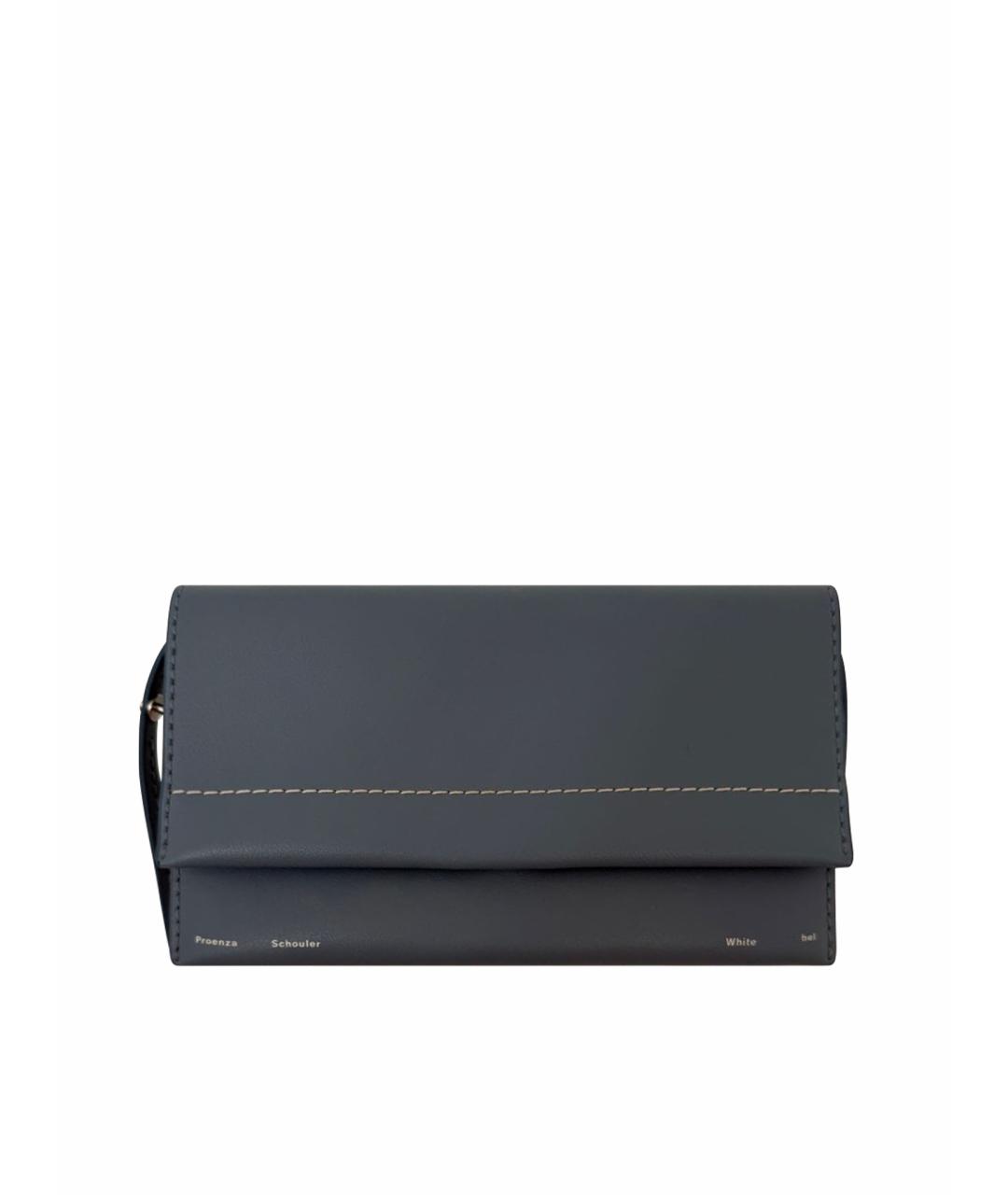 PROENZA SCHOULER Голубая кожаная сумка через плечо, фото 1