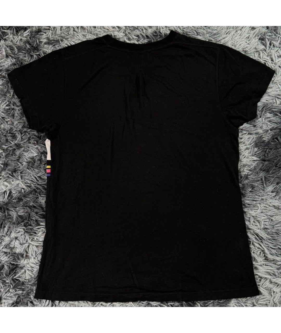 SAINT LAURENT Черная хлопковая футболка, фото 3