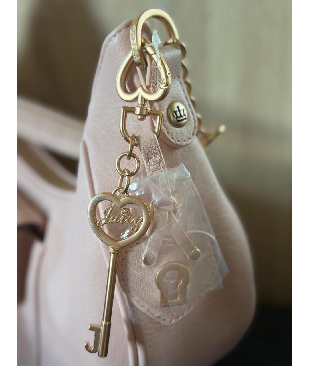 JUICY COUTURE Розовая сумка через плечо из искусственной кожи, фото 8