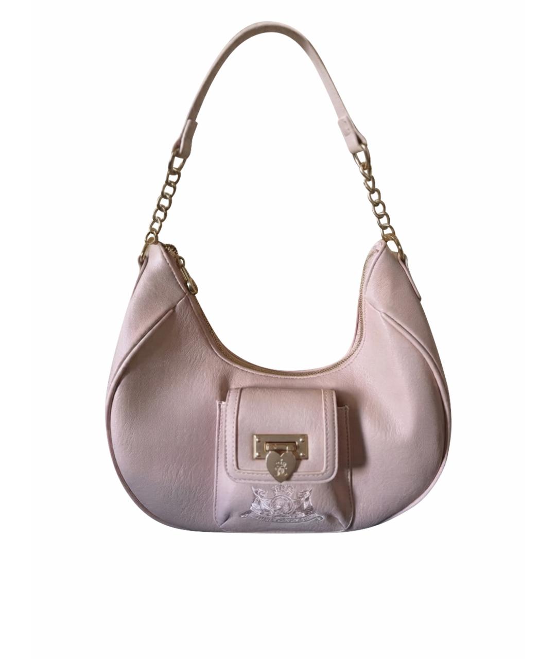 JUICY COUTURE Розовая сумка через плечо из искусственной кожи, фото 1
