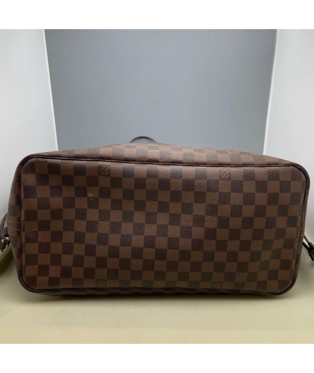LOUIS VUITTON Коричневая канва сумка тоут, фото 5