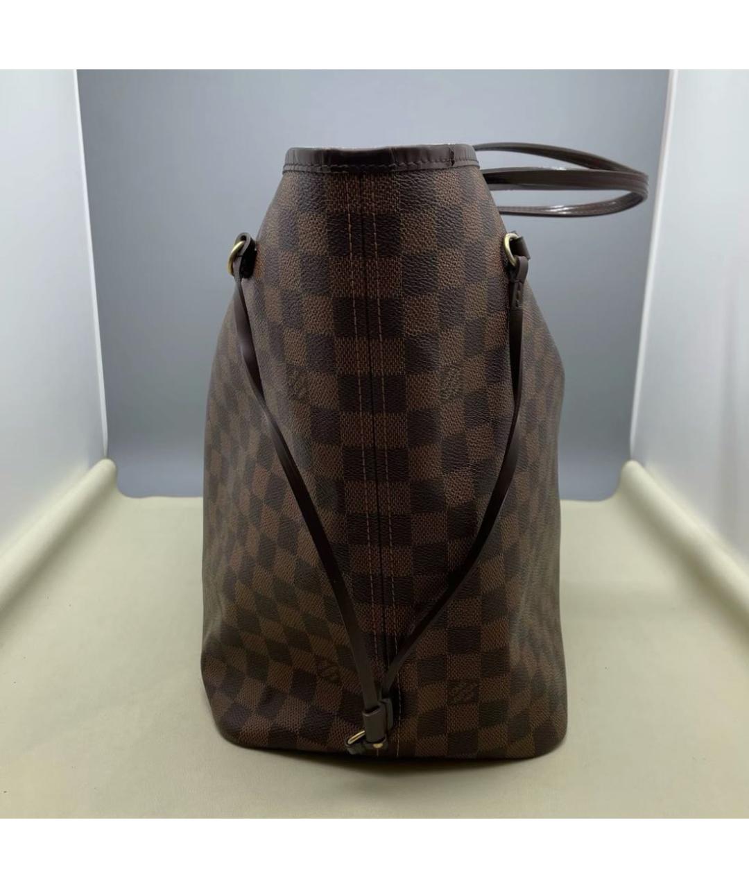 LOUIS VUITTON Коричневая канва сумка тоут, фото 3