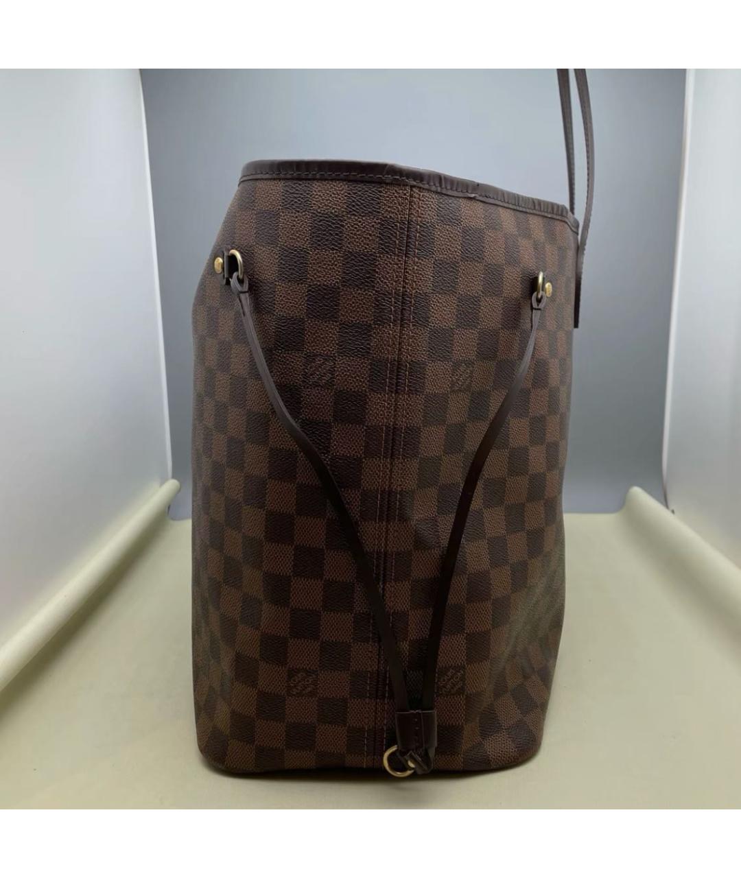 LOUIS VUITTON Коричневая канва сумка тоут, фото 4