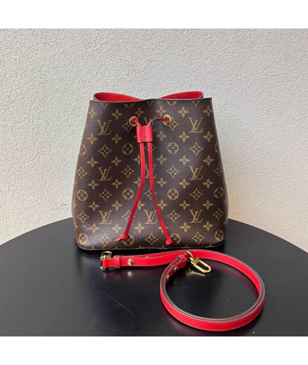 LOUIS VUITTON Коричневая канва сумка через плечо, фото 2