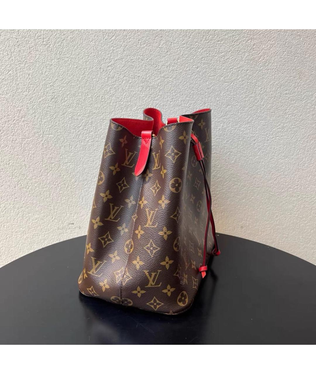 LOUIS VUITTON Коричневая канва сумка через плечо, фото 3