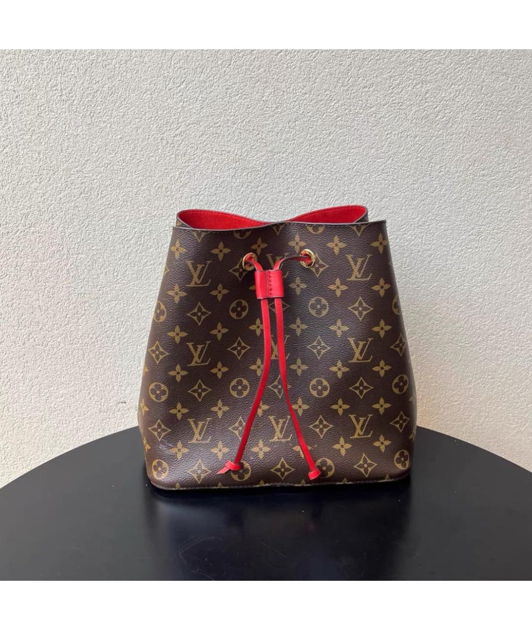 LOUIS VUITTON Коричневая канва сумка через плечо, фото 6