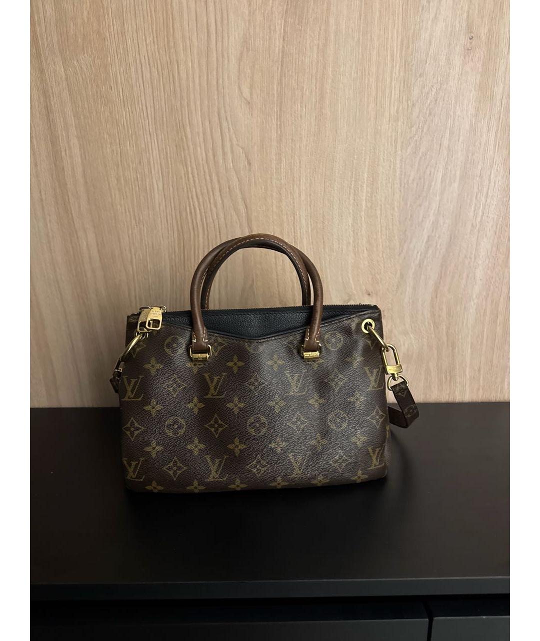 LOUIS VUITTON Коричневая канва сумка с короткими ручками, фото 2