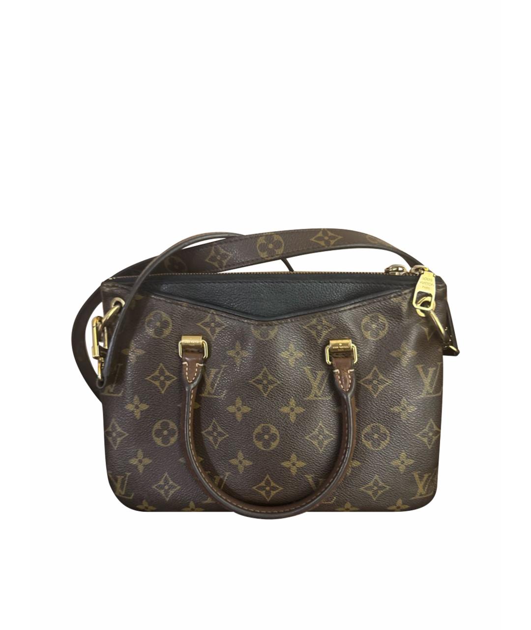 LOUIS VUITTON Коричневая канва сумка с короткими ручками, фото 1