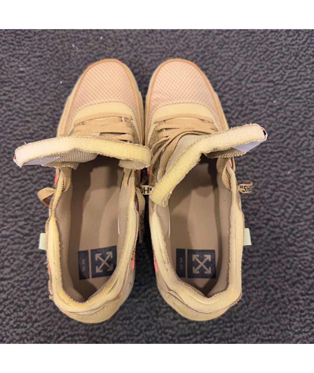 NIKE X OFF-WHITE Горчичные кроссовки, фото 3