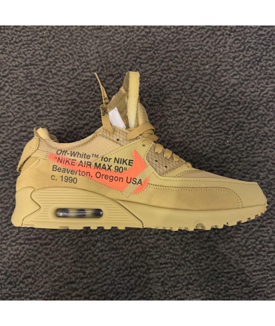 NIKE X OFF-WHITE Горчичные кроссовки, фото 5