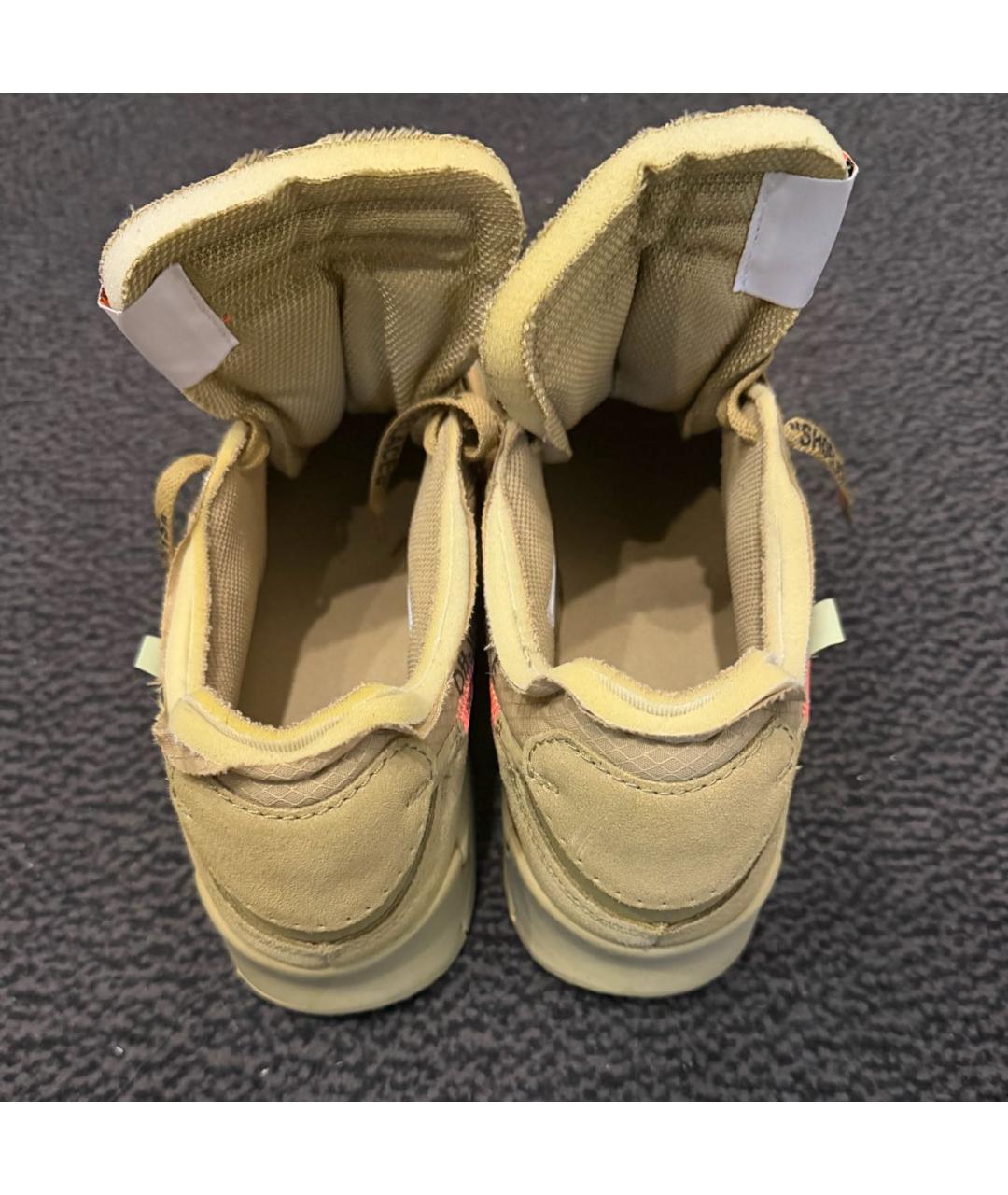 NIKE X OFF-WHITE Горчичные кроссовки, фото 4