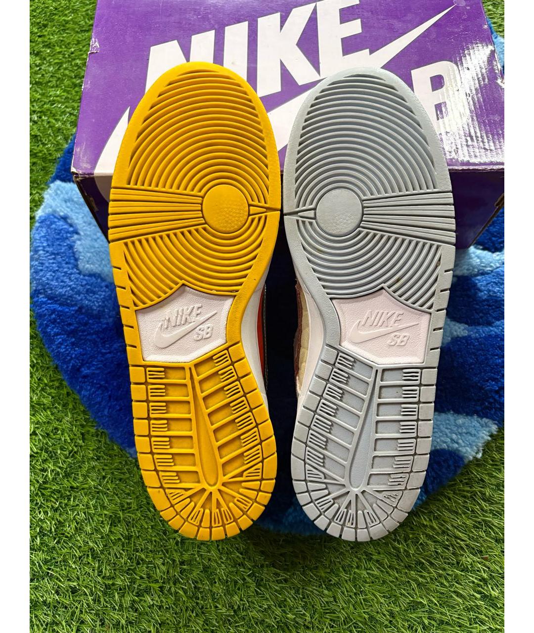 NIKE Мульти кожаные низкие кроссовки / кеды, фото 5