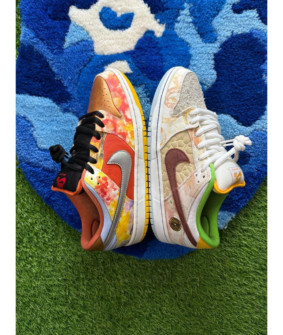 NIKE Мульти кожаные низкие кроссовки / кеды, фото 4