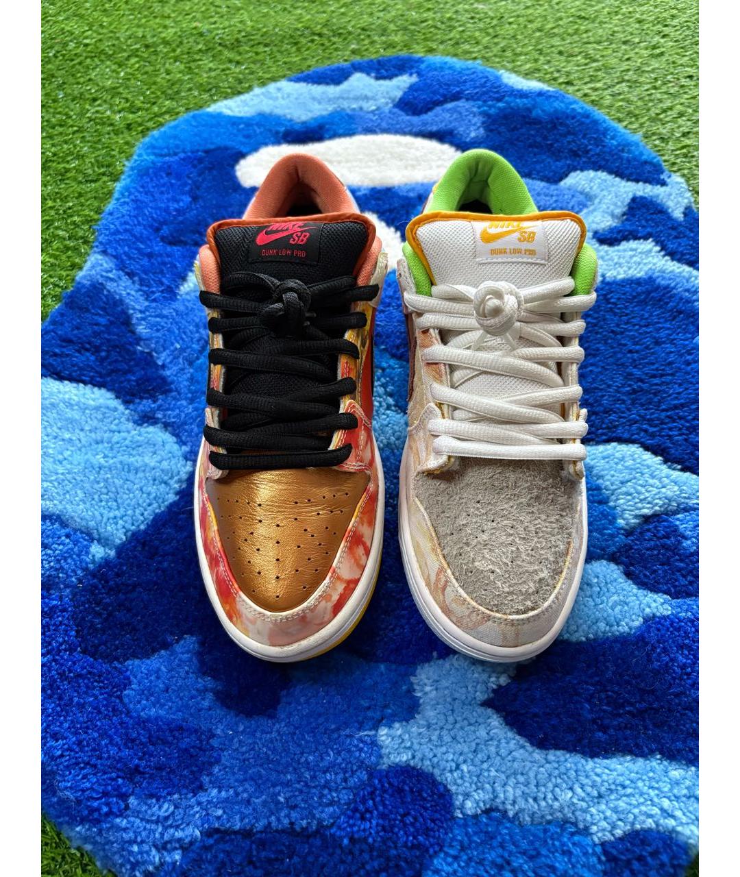 NIKE Мульти кожаные низкие кроссовки / кеды, фото 2
