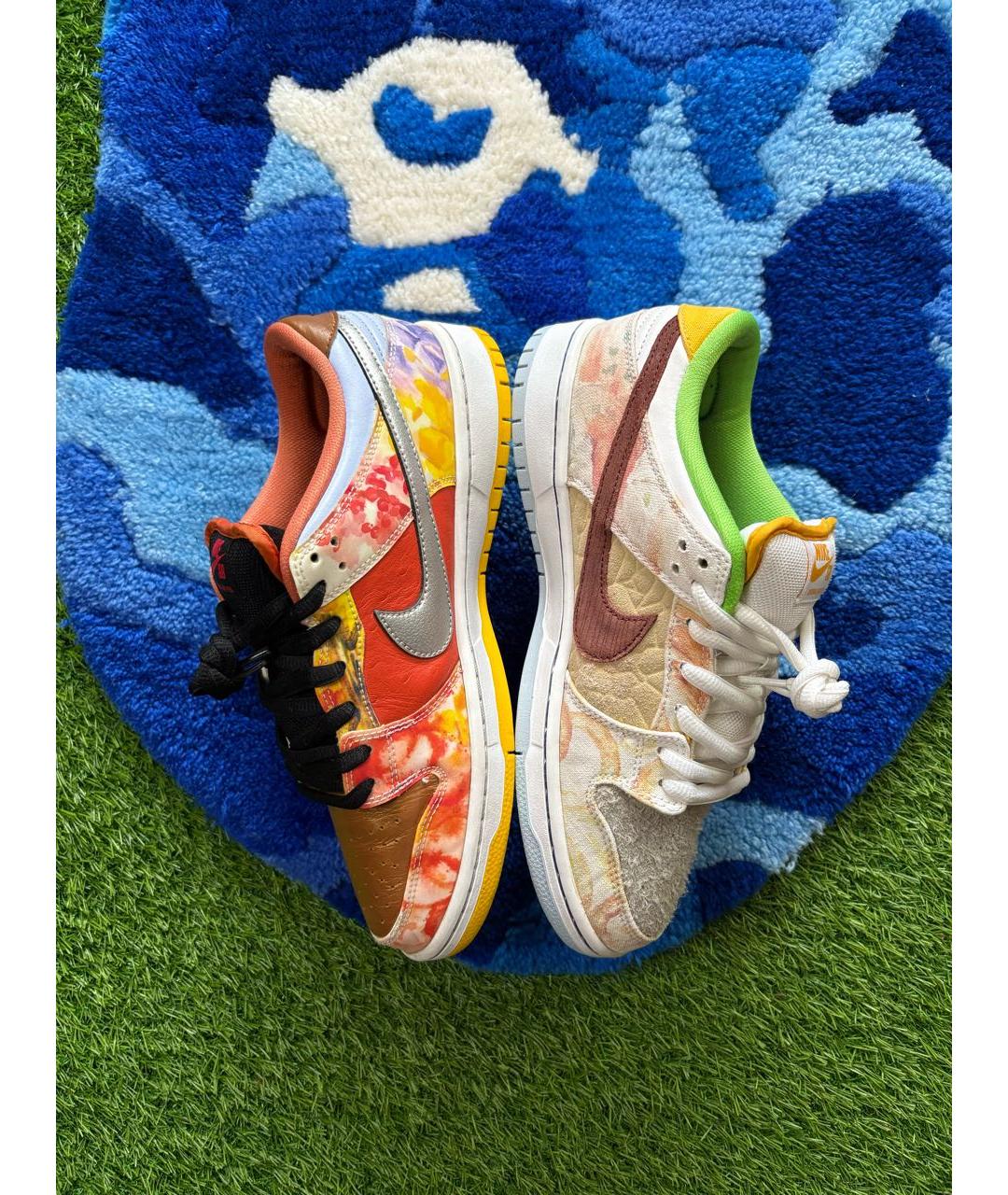 NIKE Мульти кожаные низкие кроссовки / кеды, фото 3