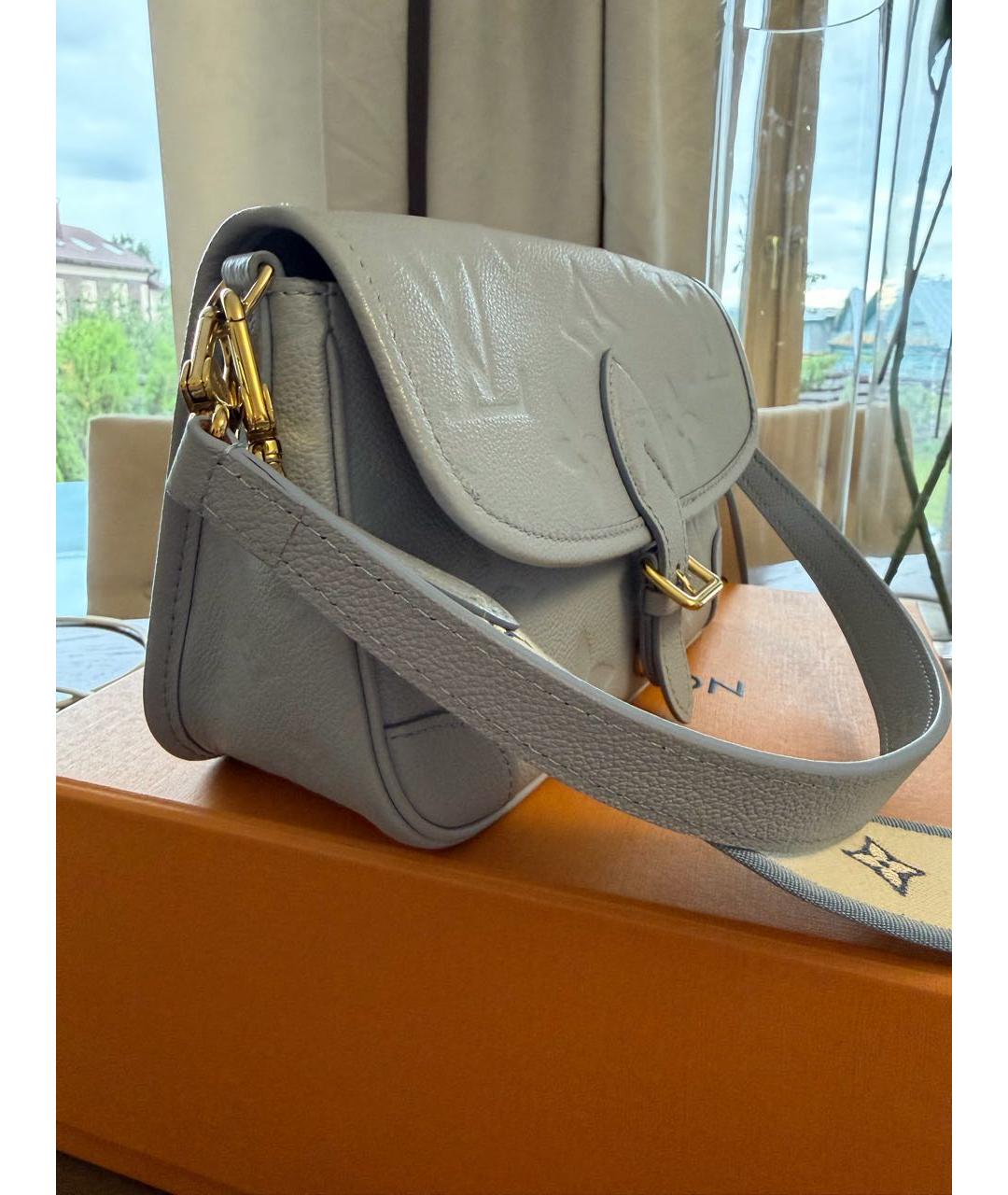 LOUIS VUITTON Голубая кожаная сумка через плечо, фото 2