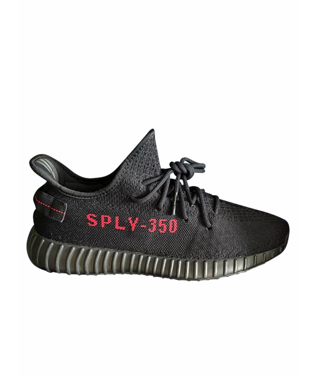 ADIDAS YEEZY Черные текстильные низкие кроссовки / кеды, фото 8