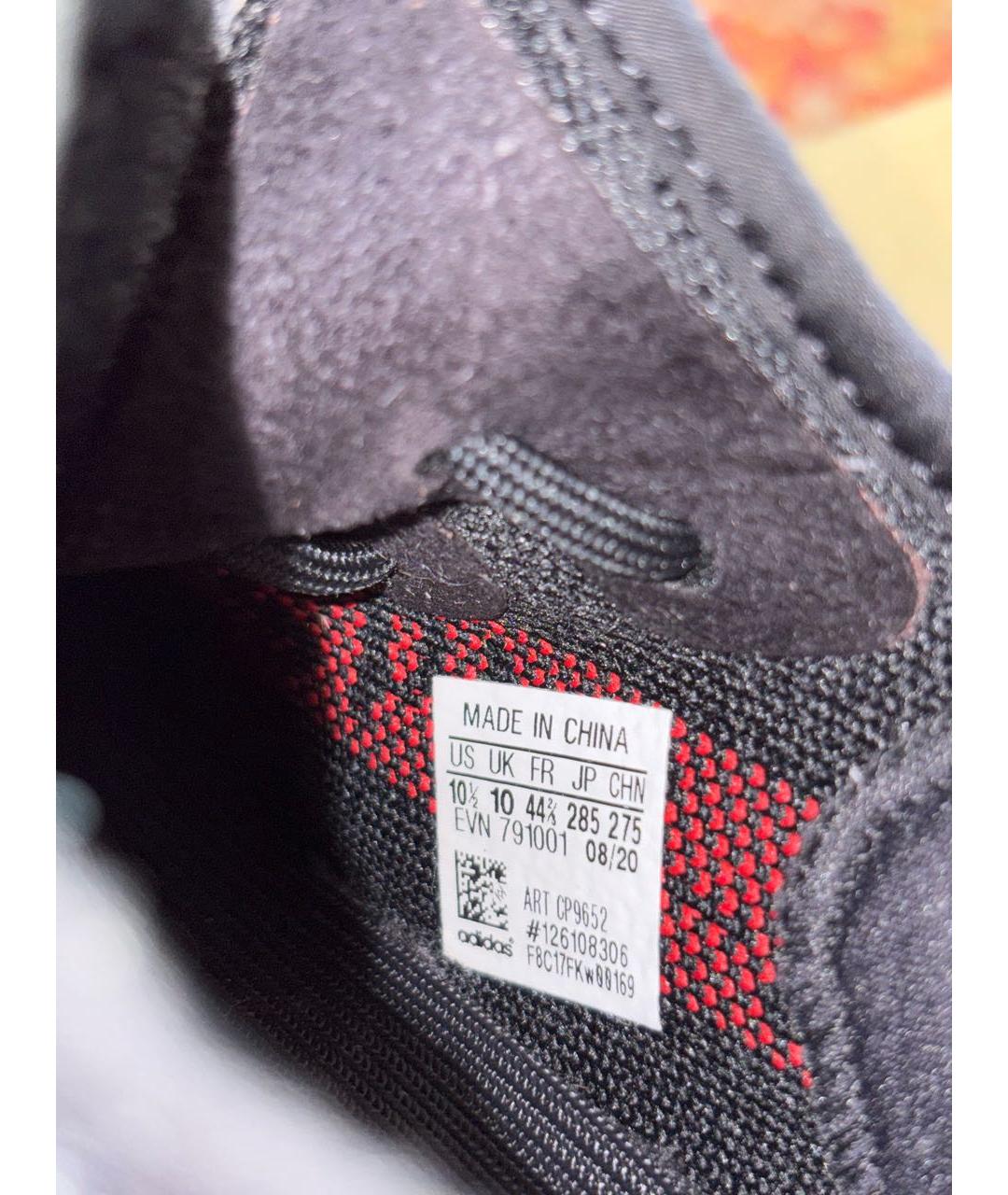 ADIDAS YEEZY Черные текстильные низкие кроссовки / кеды, фото 6