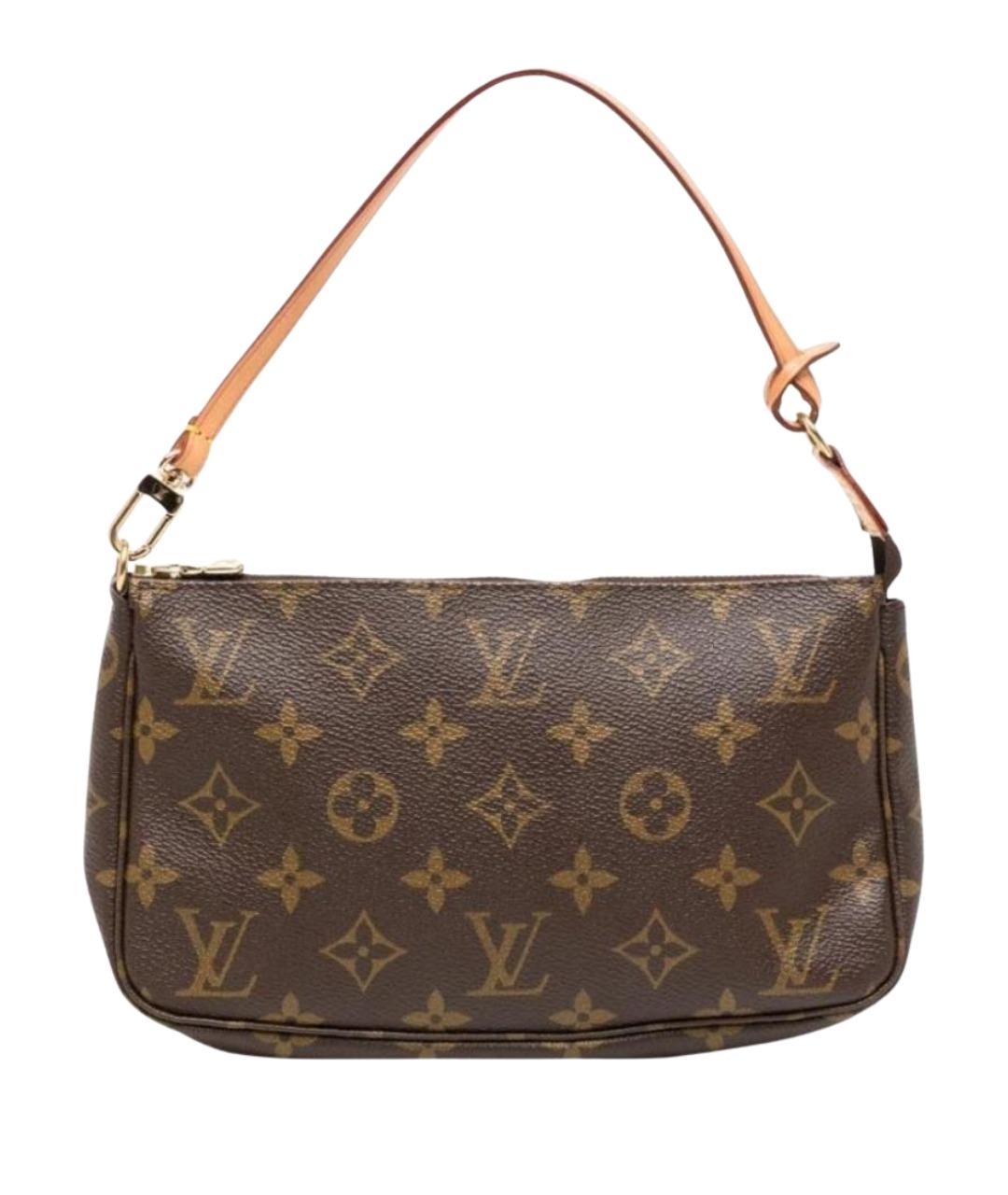 LOUIS VUITTON Коричневая канва сумка с короткими ручками, фото 1