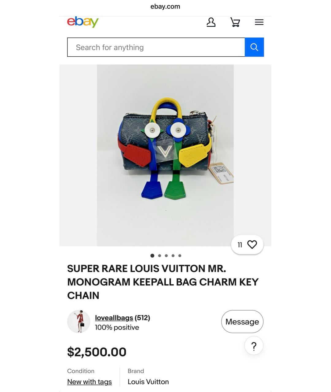 LOUIS VUITTON Мульти брелок, фото 8