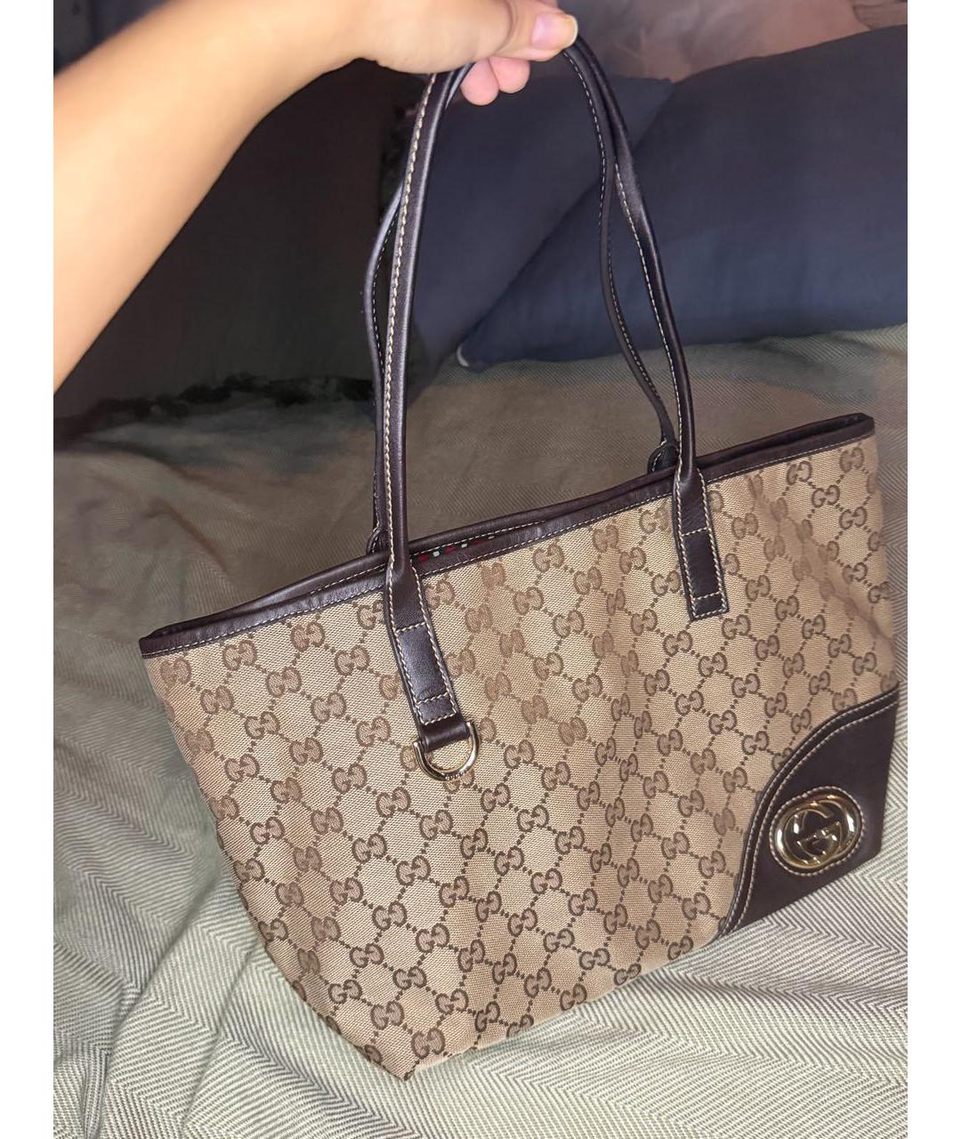 GUCCI Тканевая сумка тоут, фото 8