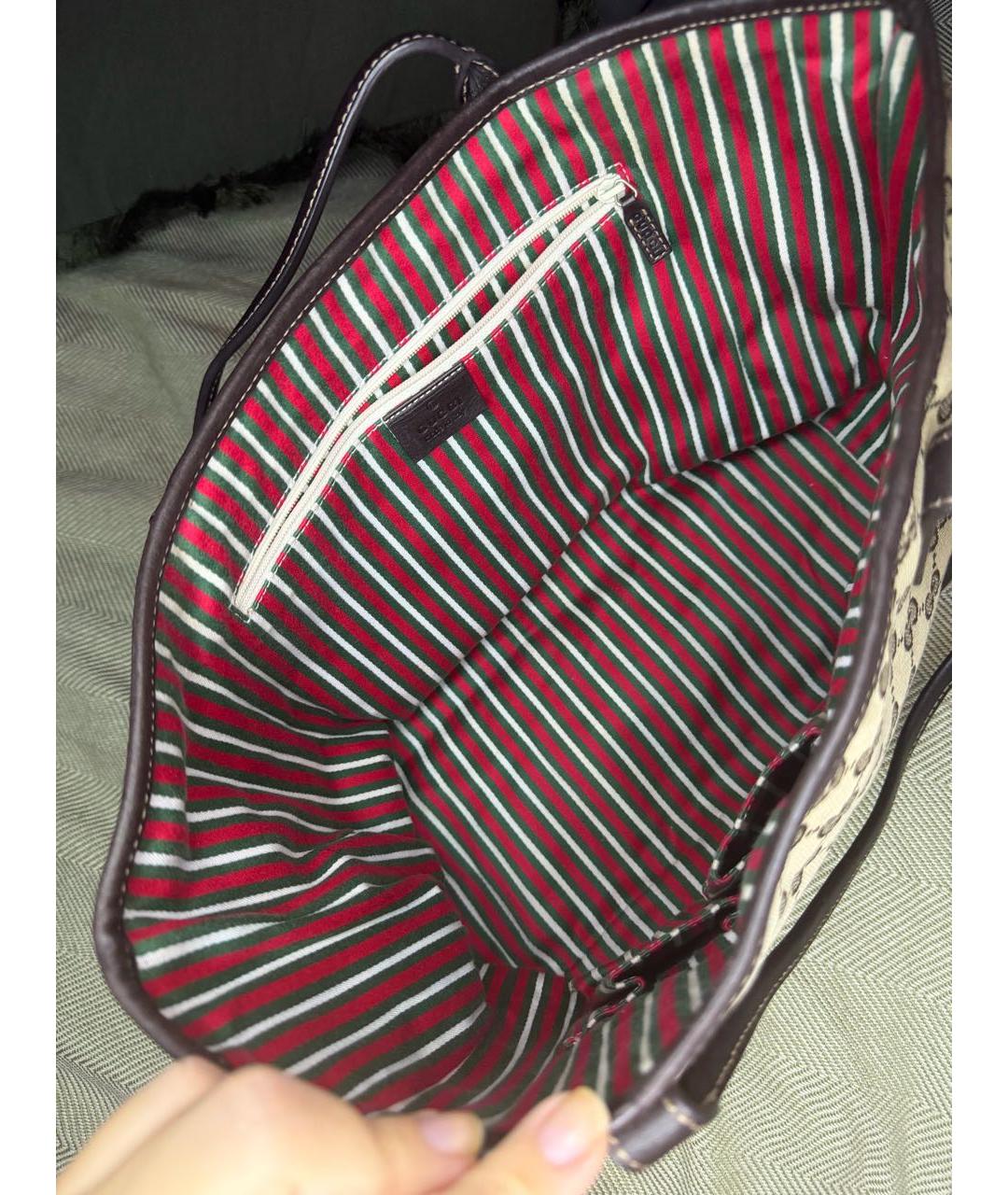 GUCCI Тканевая сумка тоут, фото 5