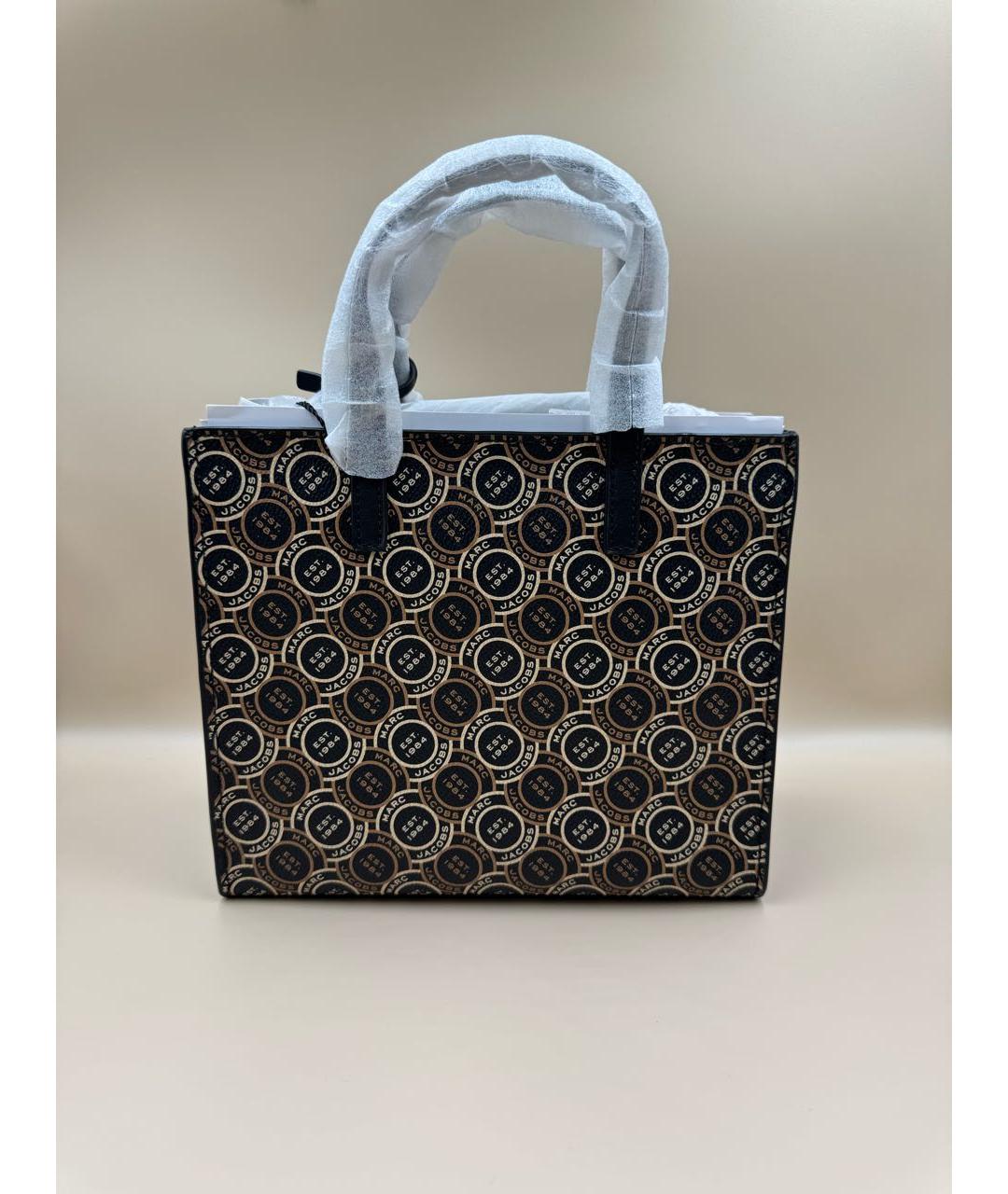 MARC JACOBS Коричневая кожаная сумка с короткими ручками, фото 2