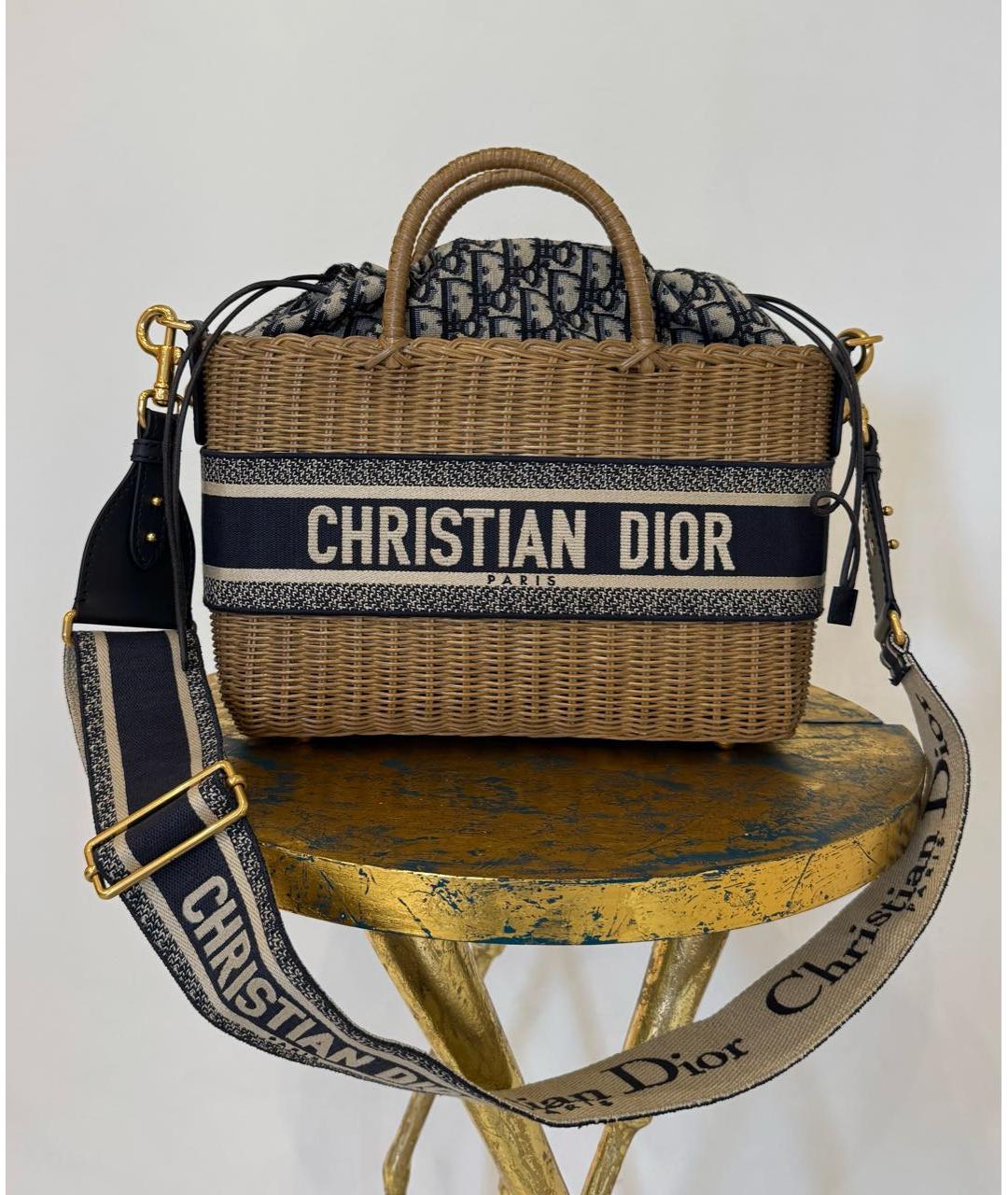 CHRISTIAN DIOR Коричневая сумка с короткими ручками, фото 7
