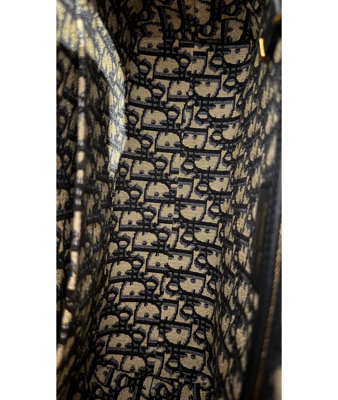 CHRISTIAN DIOR Коричневая сумка с короткими ручками, фото 4