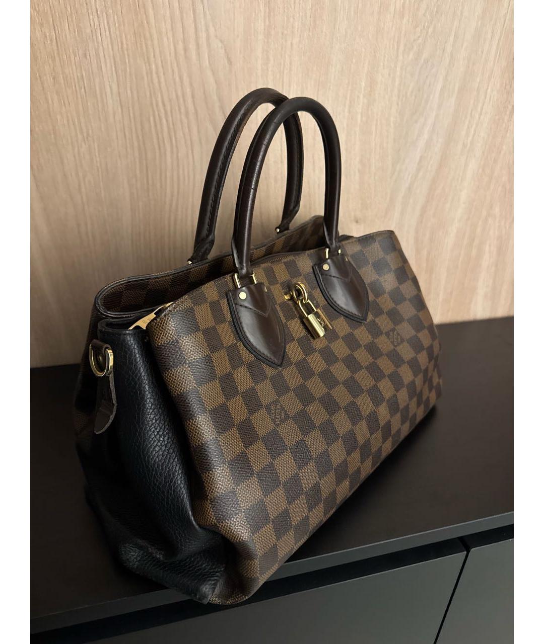 LOUIS VUITTON Коричневая канва сумка с короткими ручками, фото 2