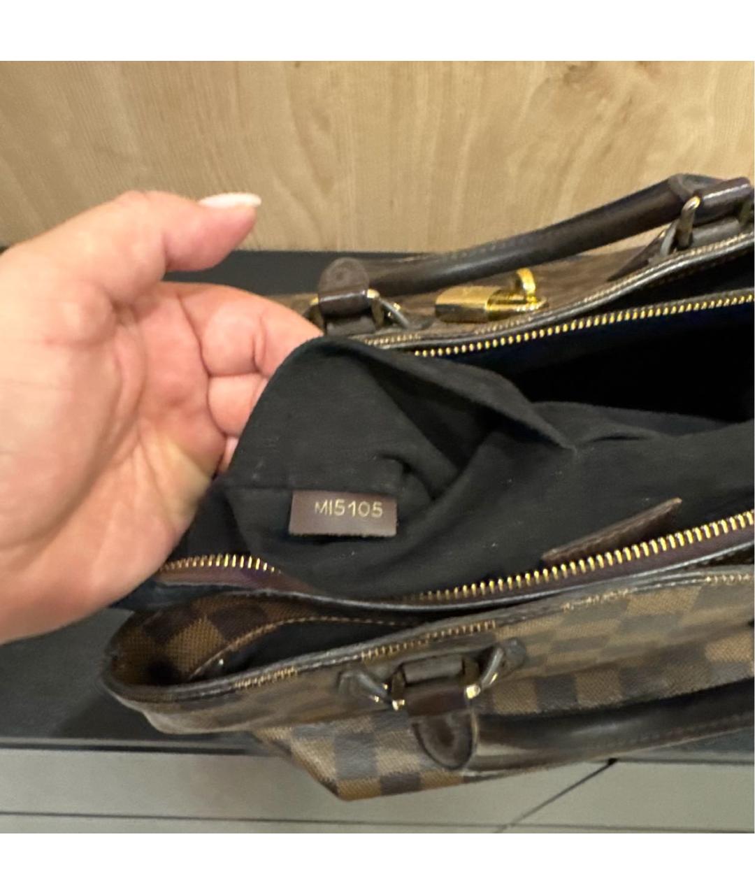 LOUIS VUITTON Коричневая канва сумка с короткими ручками, фото 8