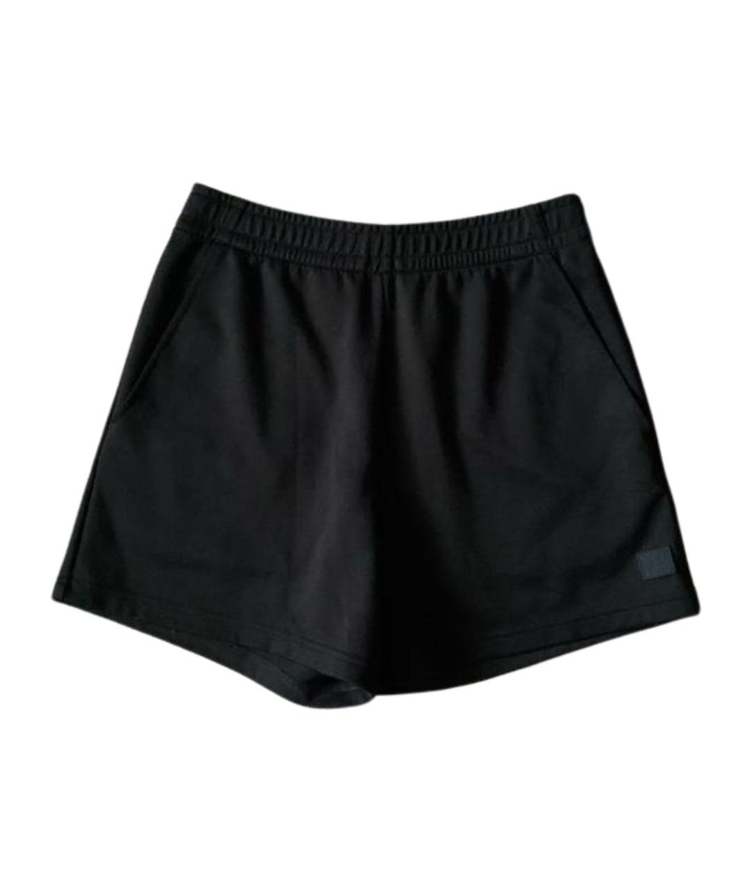 ACNE STUDIOS Черные хлопковые шорты, фото 1