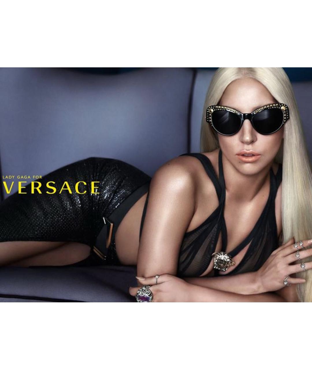 VERSACE Бирюзовые пластиковые солнцезащитные очки, фото 6