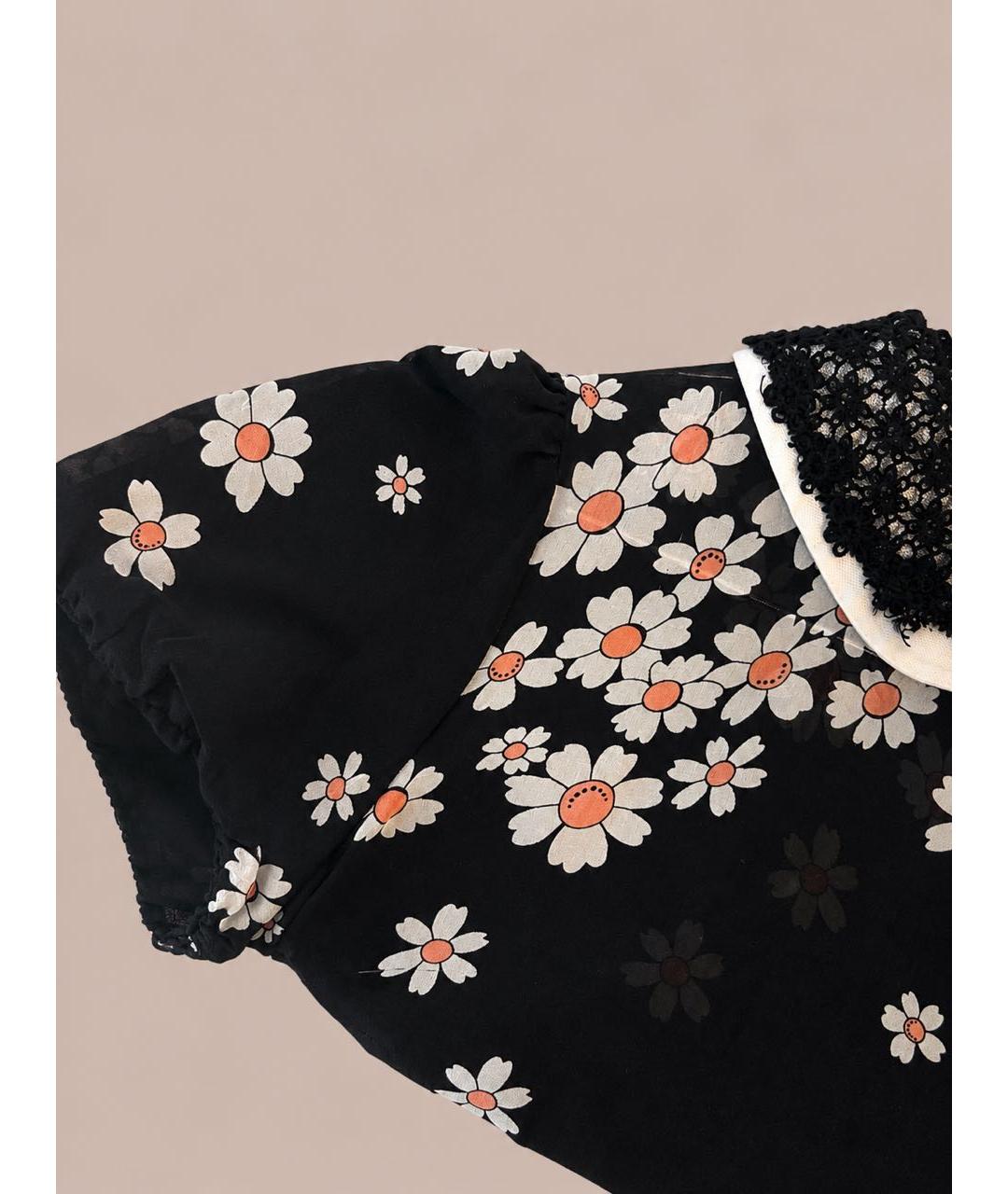 RED VALENTINO Мульти шелковое платье, фото 4