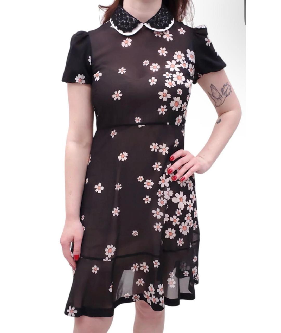 RED VALENTINO Мульти шелковое платье, фото 6