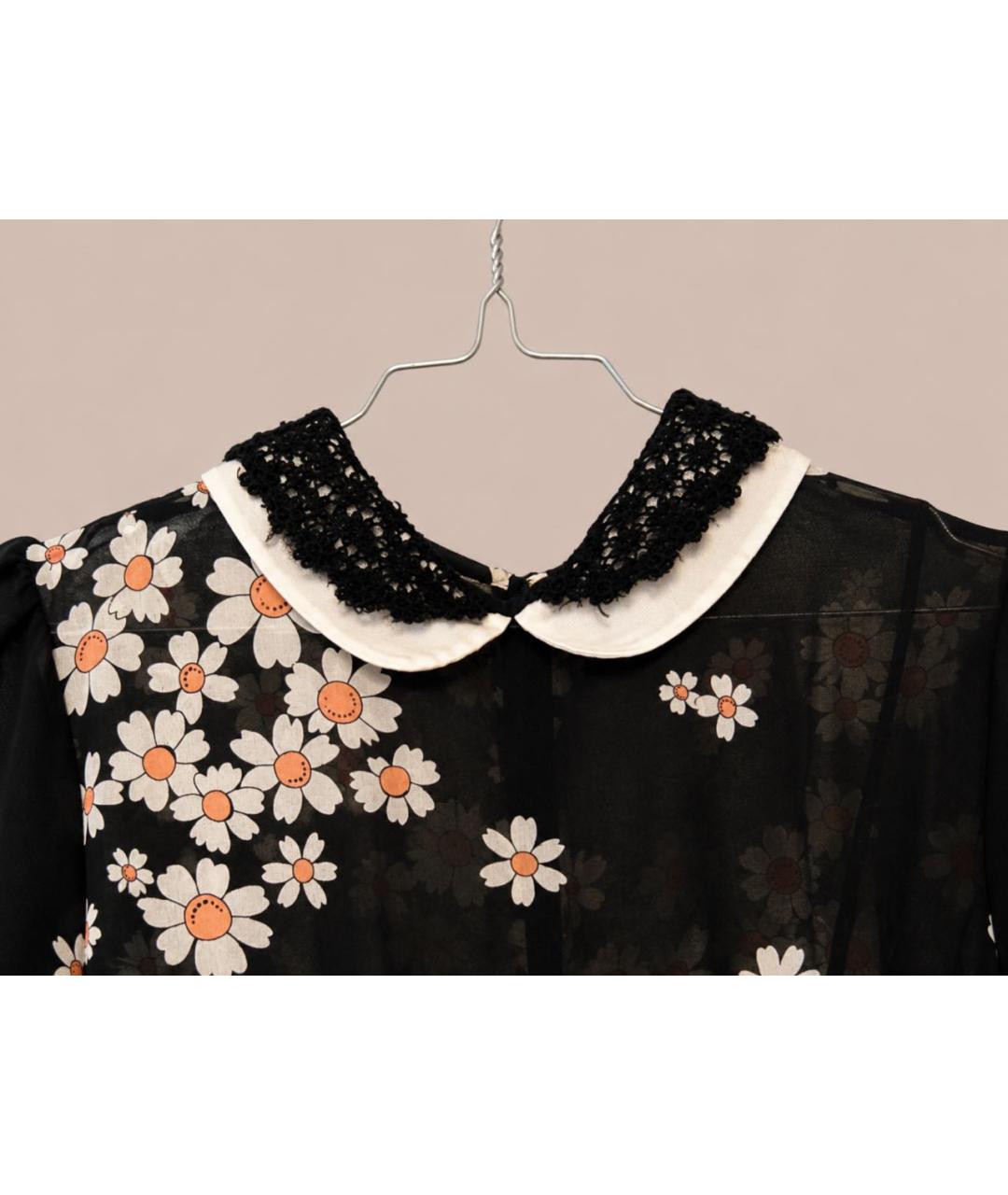 RED VALENTINO Мульти шелковое платье, фото 3