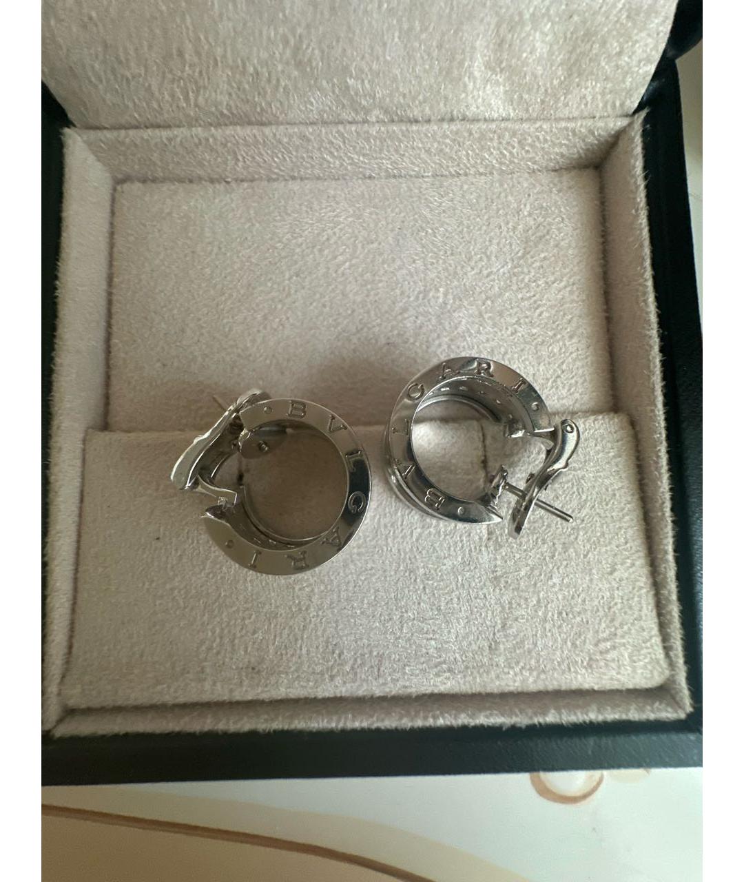 BVLGARI Белые серьги из белого золота, фото 2